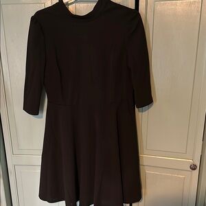 Theory Elegant Black Long Sleeve Dress